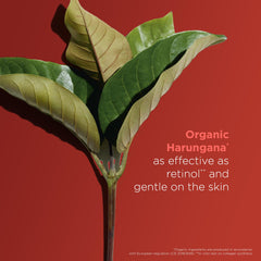 Clarins product being warmed on fingers before application, shows controlled application benefit