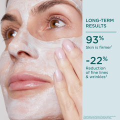 CLARINS jar held in hand to show 2.5 fl oz scale and travel-friendly benefit