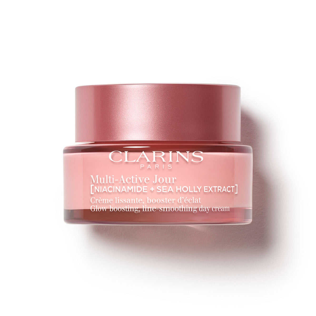 Clarins jar front view showing packaging and fast-absorbing hydration benefit