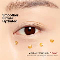 Clarins Double Serum Eye creamy-gel texture close-up revealing fast-absorbing hydration benefit