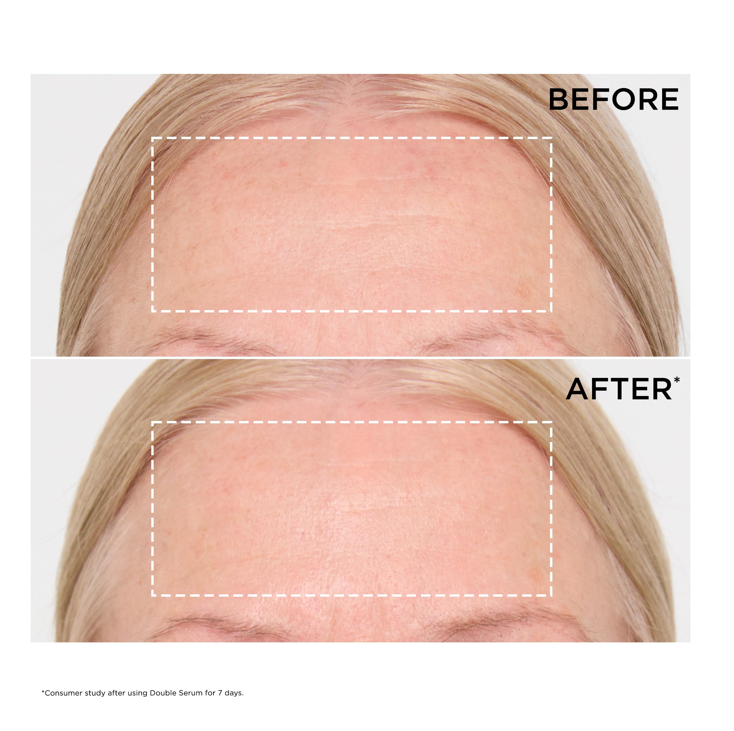 Clarins Double Serum two-phase view illustrating oil and water components mixing