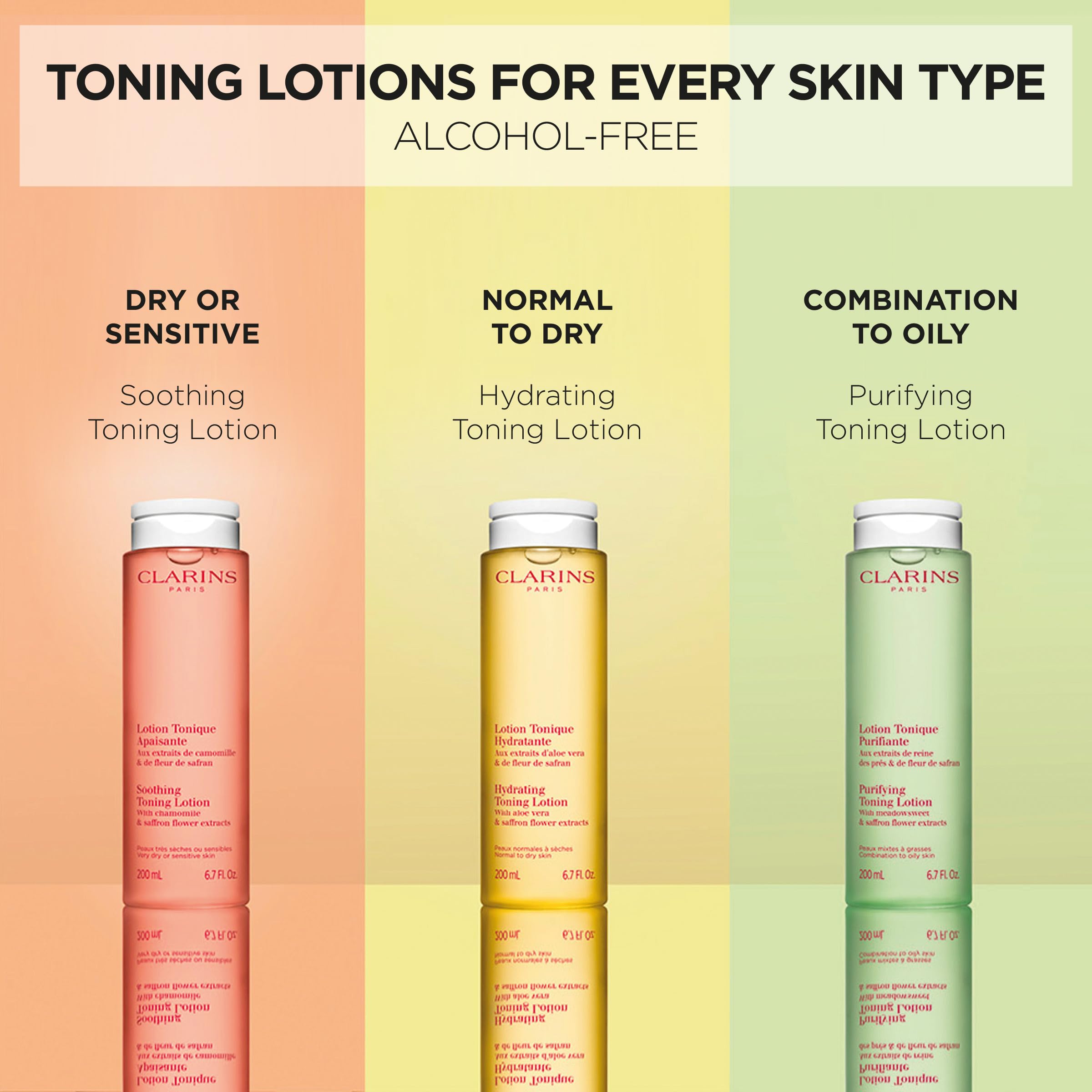 Clarins on bathroom shelf lifestyle scene showing daily routine benefit