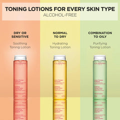 Clarins on bathroom shelf lifestyle scene showing daily routine benefit
