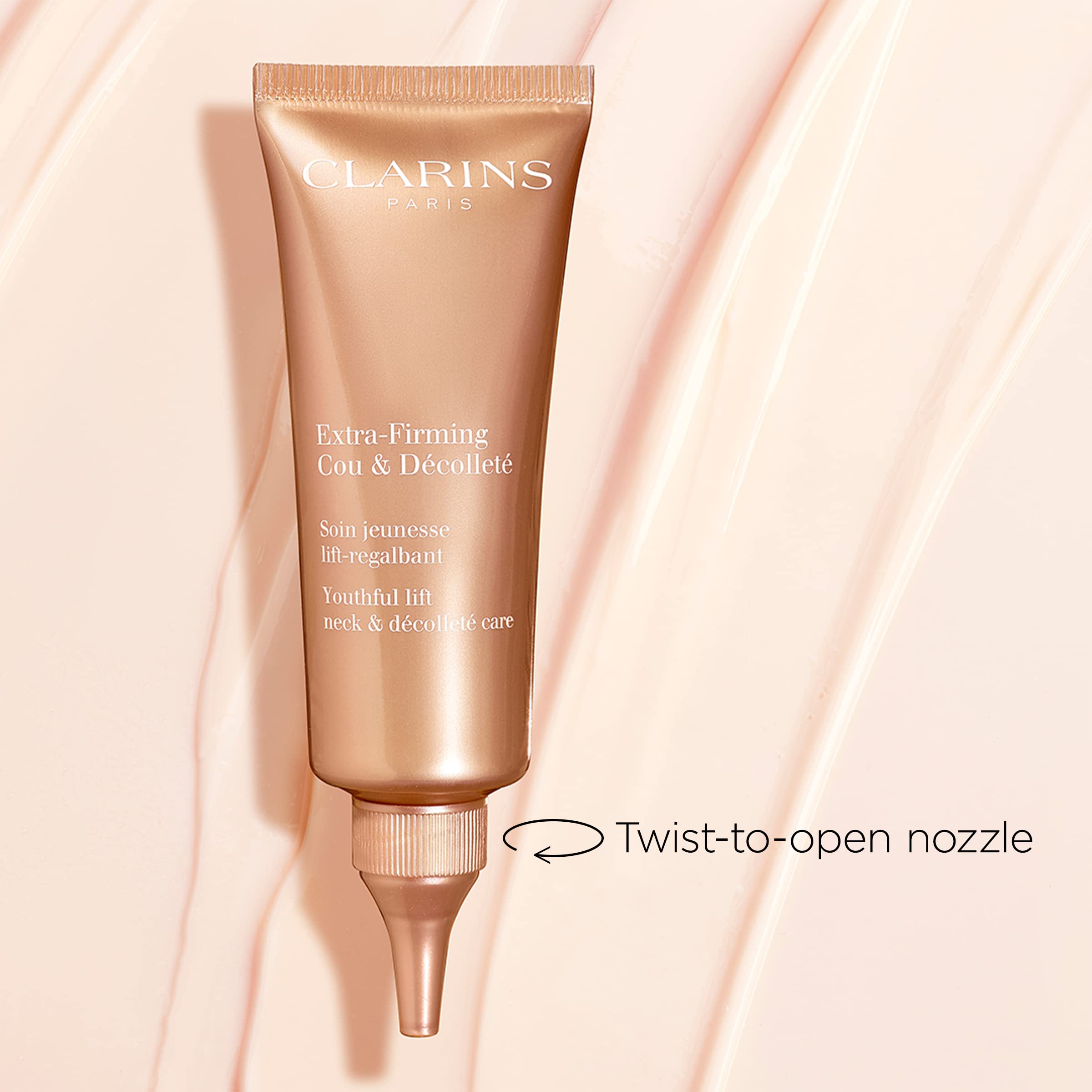 CLARINS Organic Mitracarpus extract bottle focusing on tone benefit