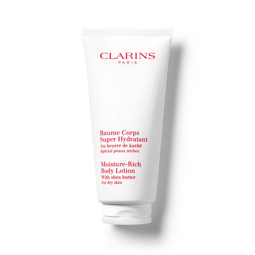 Clarins front packaging showing bottle and label for clear identification and trust