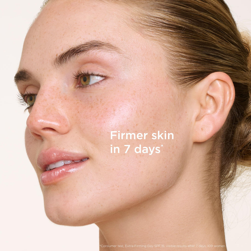 Clarins SPF 15 label detail highlighting UVA/UVB protection and active ingredients — clarins shields