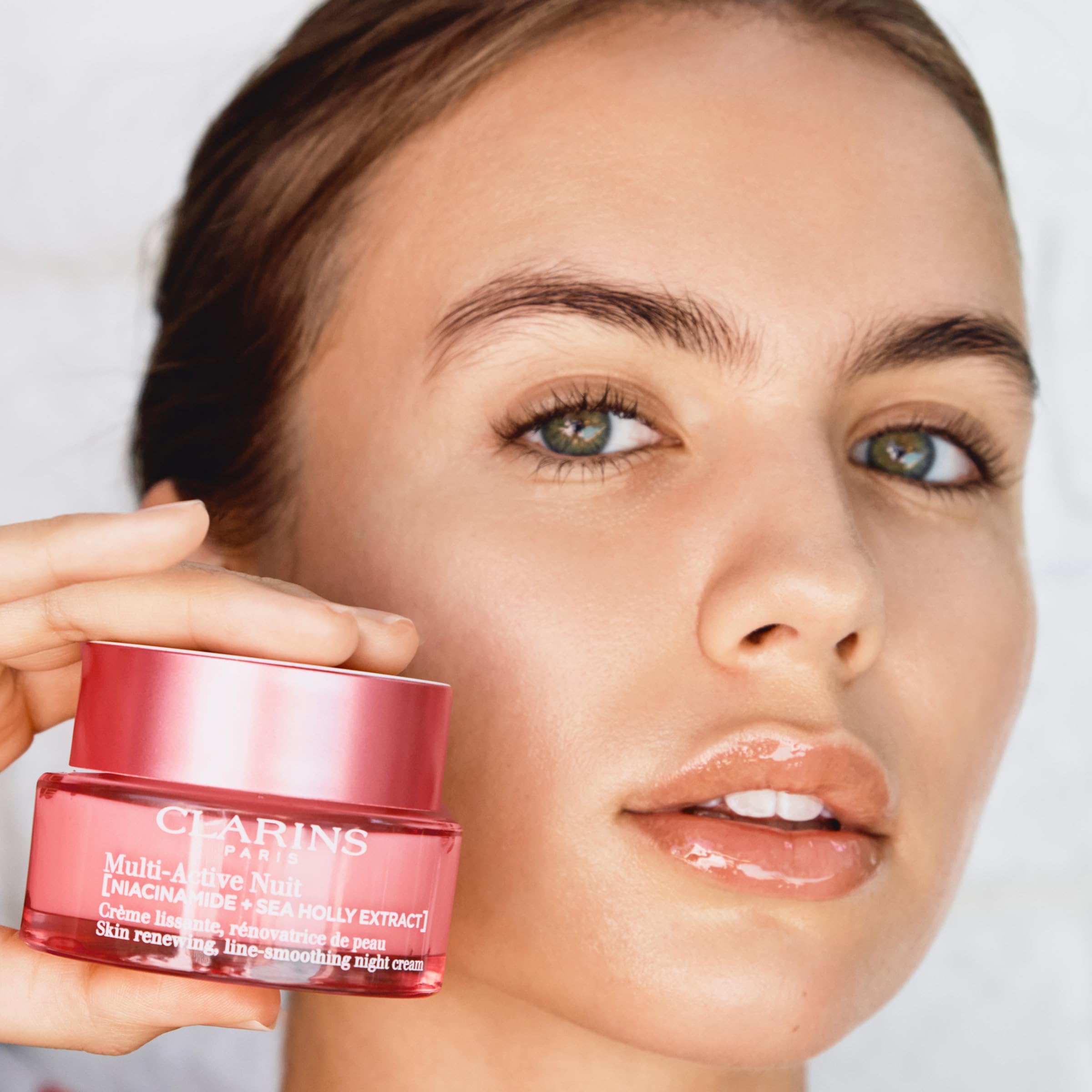 CLARINS packaging label detail emphasizing active ingredient transparency