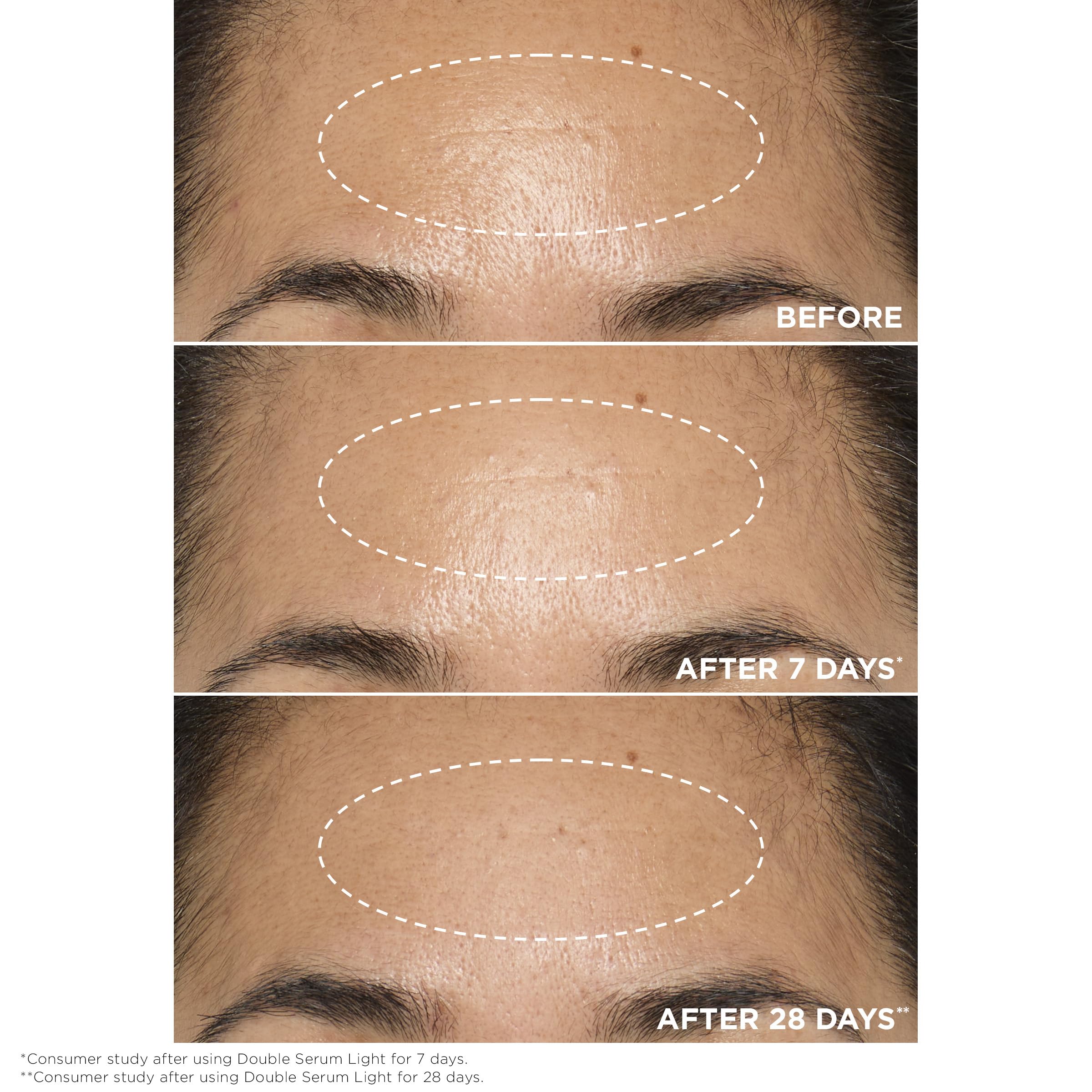 Clarins serum light droplet texture closeup highlighting absorbent, non-greasy finish