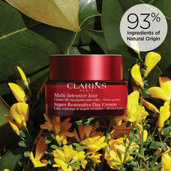 Clarins jar beside cap showing size and protective packaging benefit