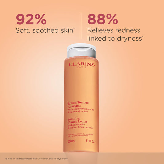 CLARINS lotion texture pour highlighting gentle, fast-absorbing feel
