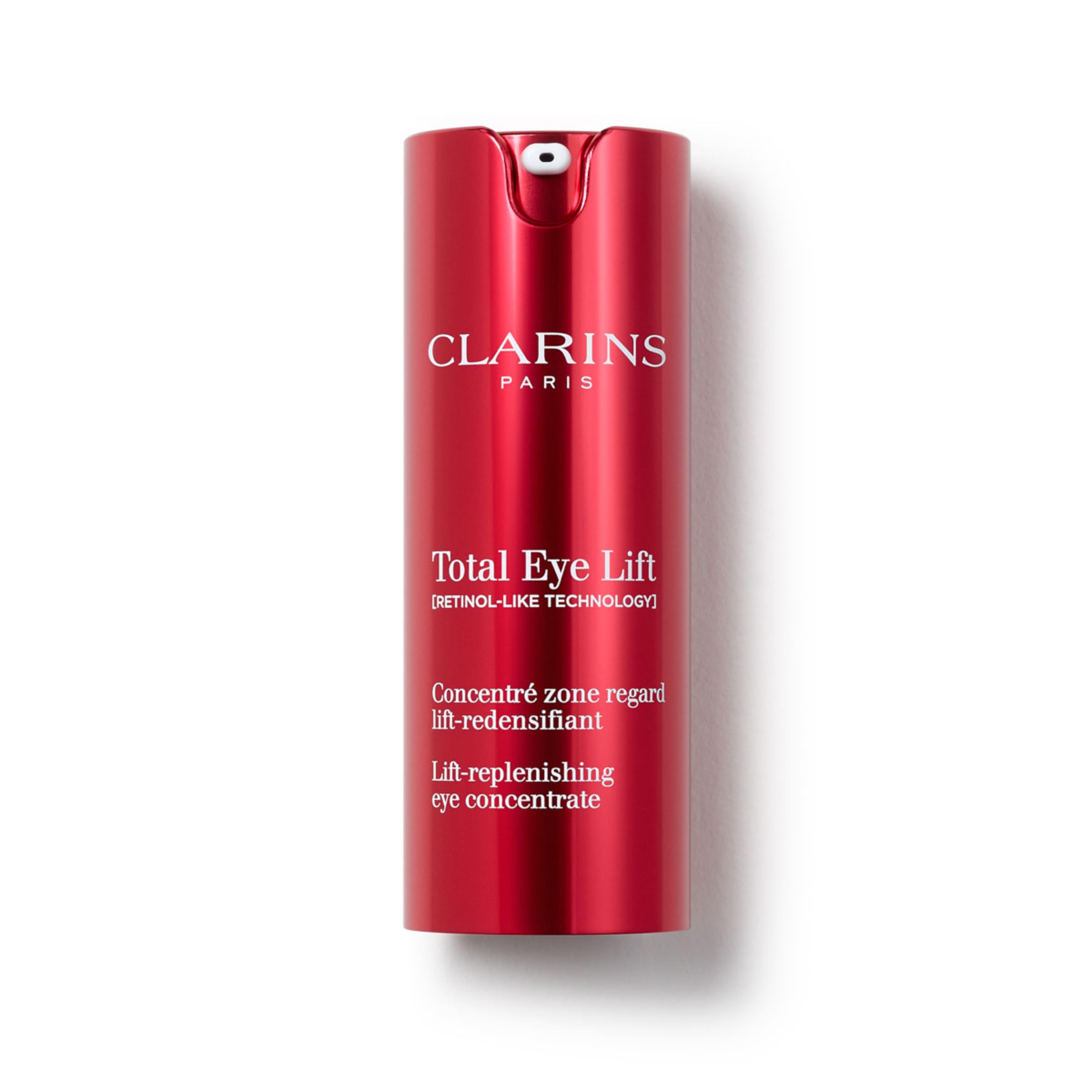 Clarins Total Eye Lift front jar showing clean packaging and lift benefit