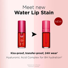 clarins Water Lip Stain shade 13 Nude Water tube emphasizes wearable nude shade