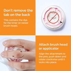 Clarisonic radiance next to a coin illustrating compact size and precise control benefit