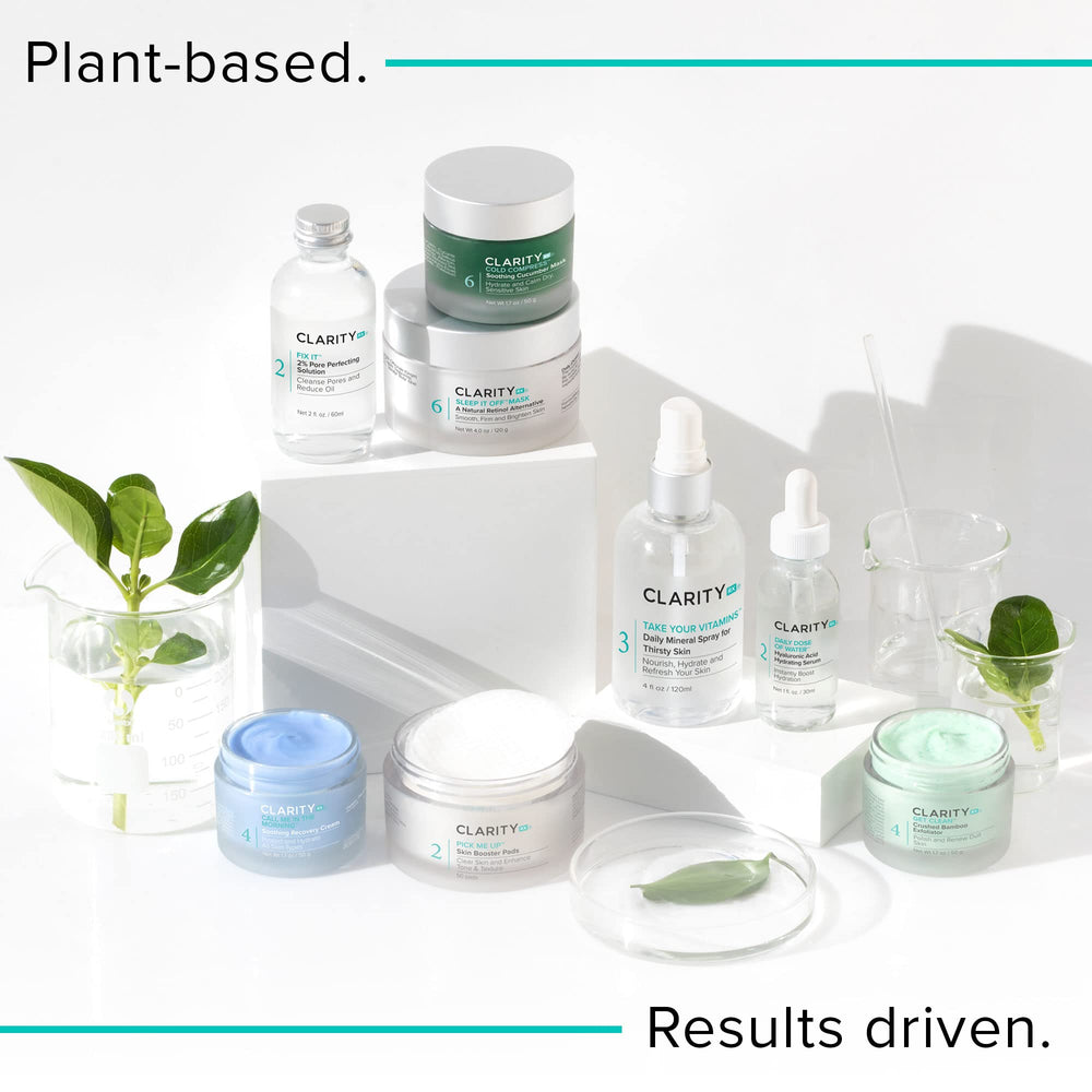 ClarityRx jar on bathroom shelf styled to convey daily routine convenience
