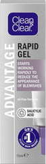 Clean & Clear tube front view showing product branding and compact size for travel convenience