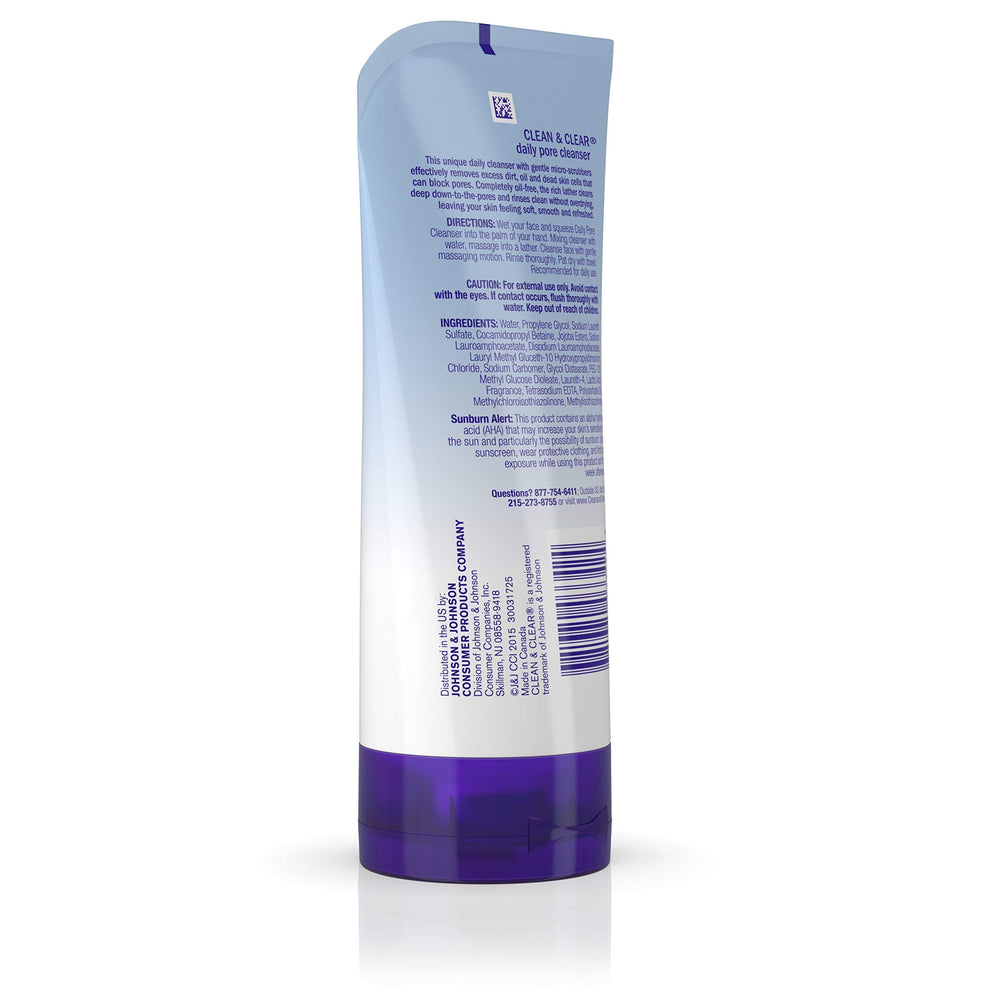 Clean & Clear being used at sink to remove oil and refresh skin