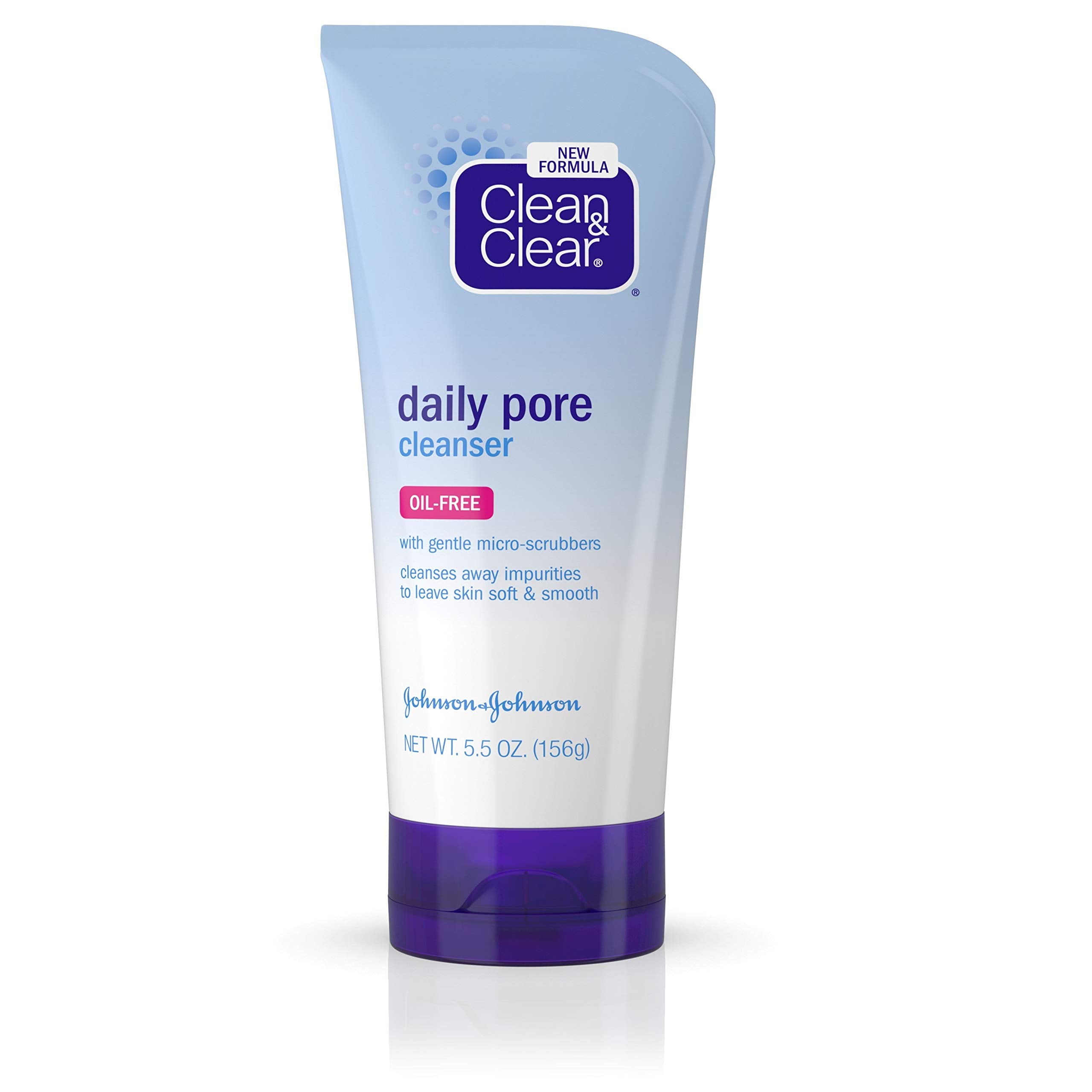 Clean & Clear front tube showing product and size benefit of clear pores