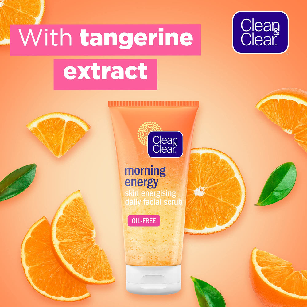 Clean & Clear texture on hand demonstrating creamy scrub consistency and spreadability