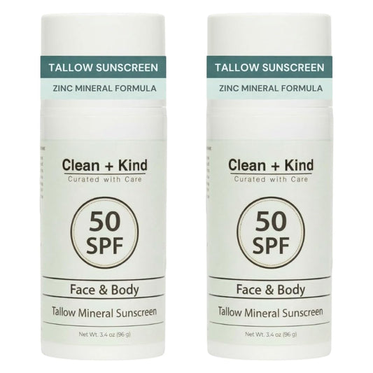 Clean + Kind twin bundle front packaging showing two bottles and value benefit