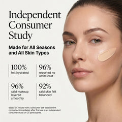 Clean + Kind iron oxide pigment blend illustrating even tone coverage
