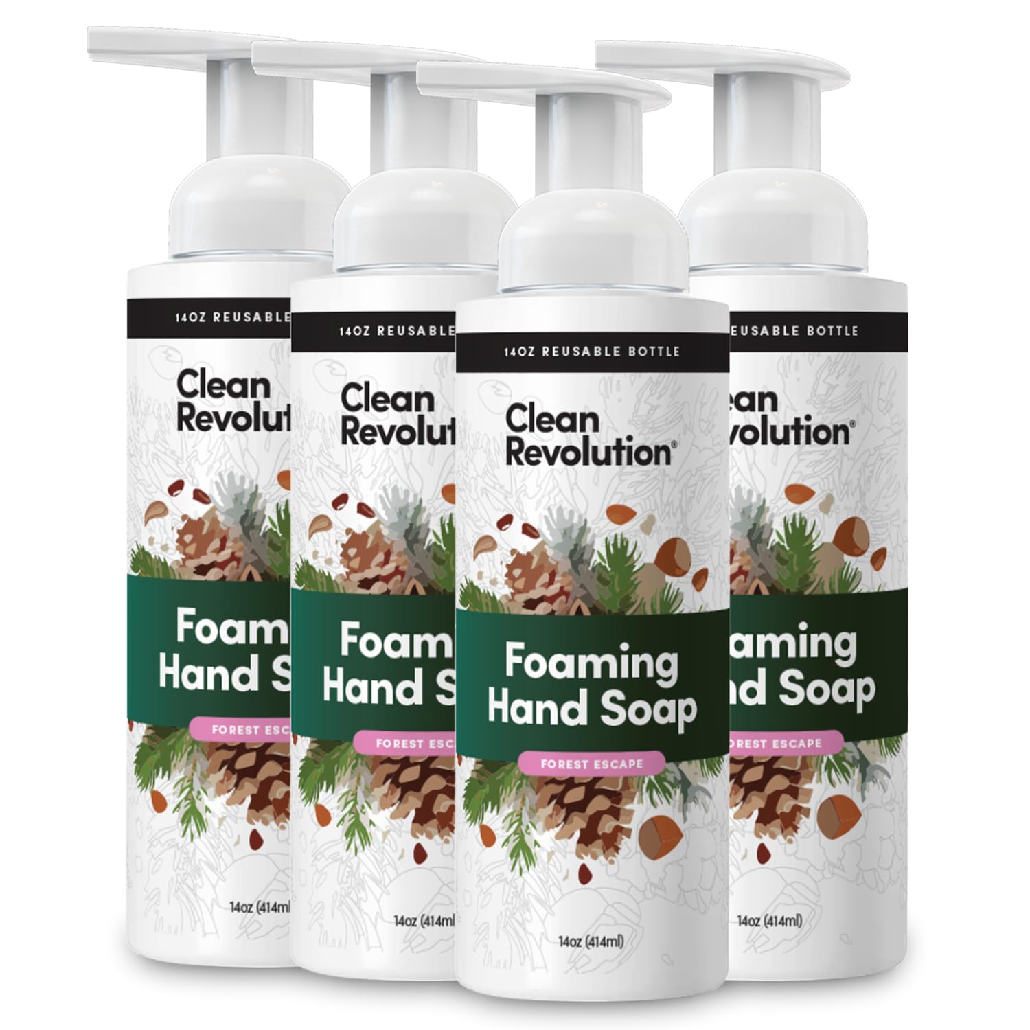 Clean Revolution front label showing product name and scent for clear identification