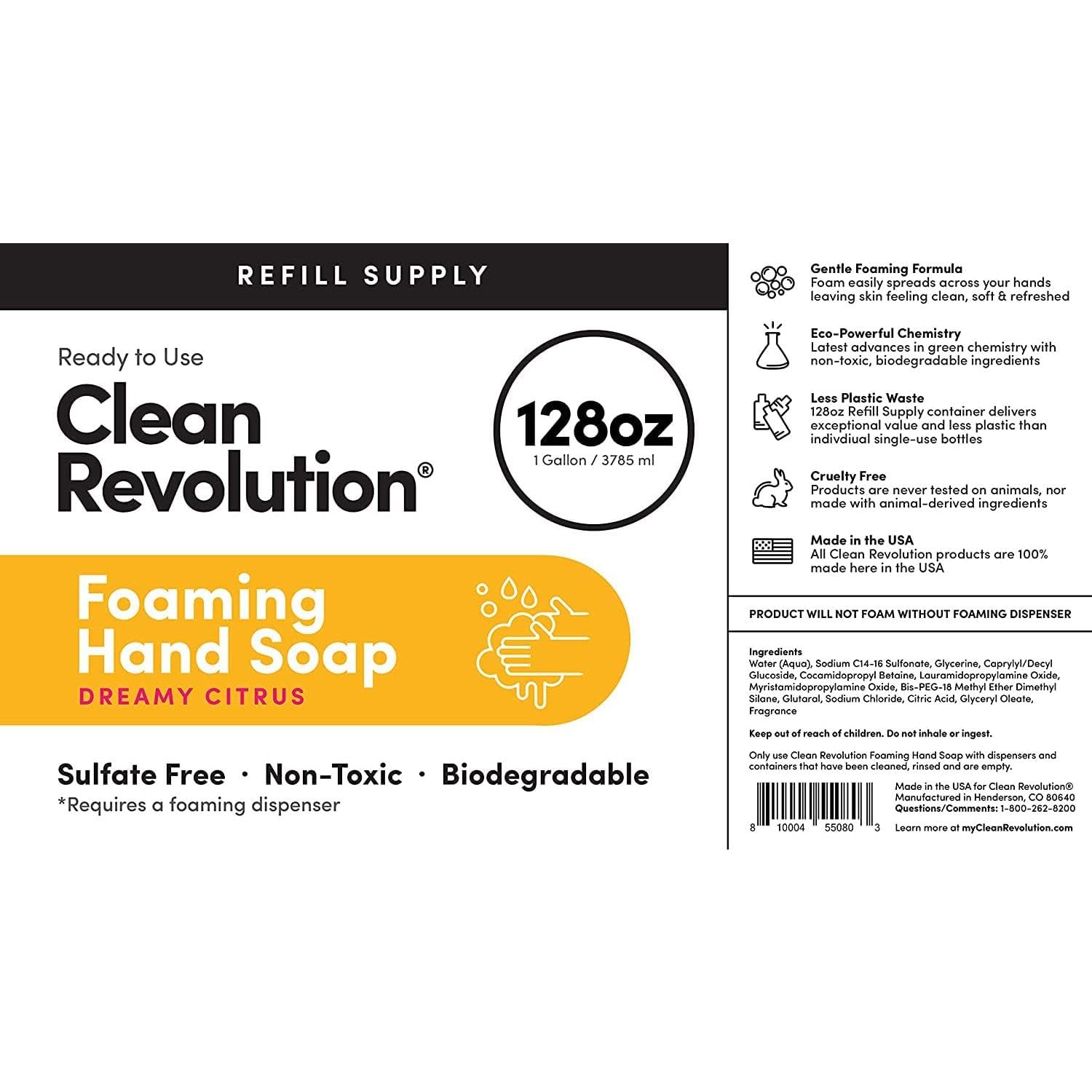 Clean Revolution bottle in bathroom lifestyle scene creating fresh, uplifting scent