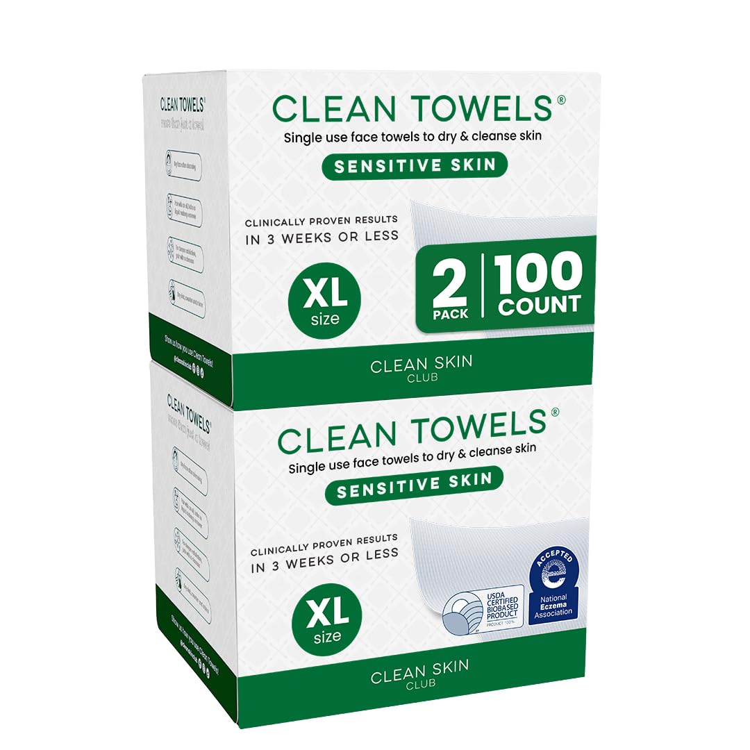 CLEAN SKIN CLUB front box showing pack design and XL count, convenient for travel