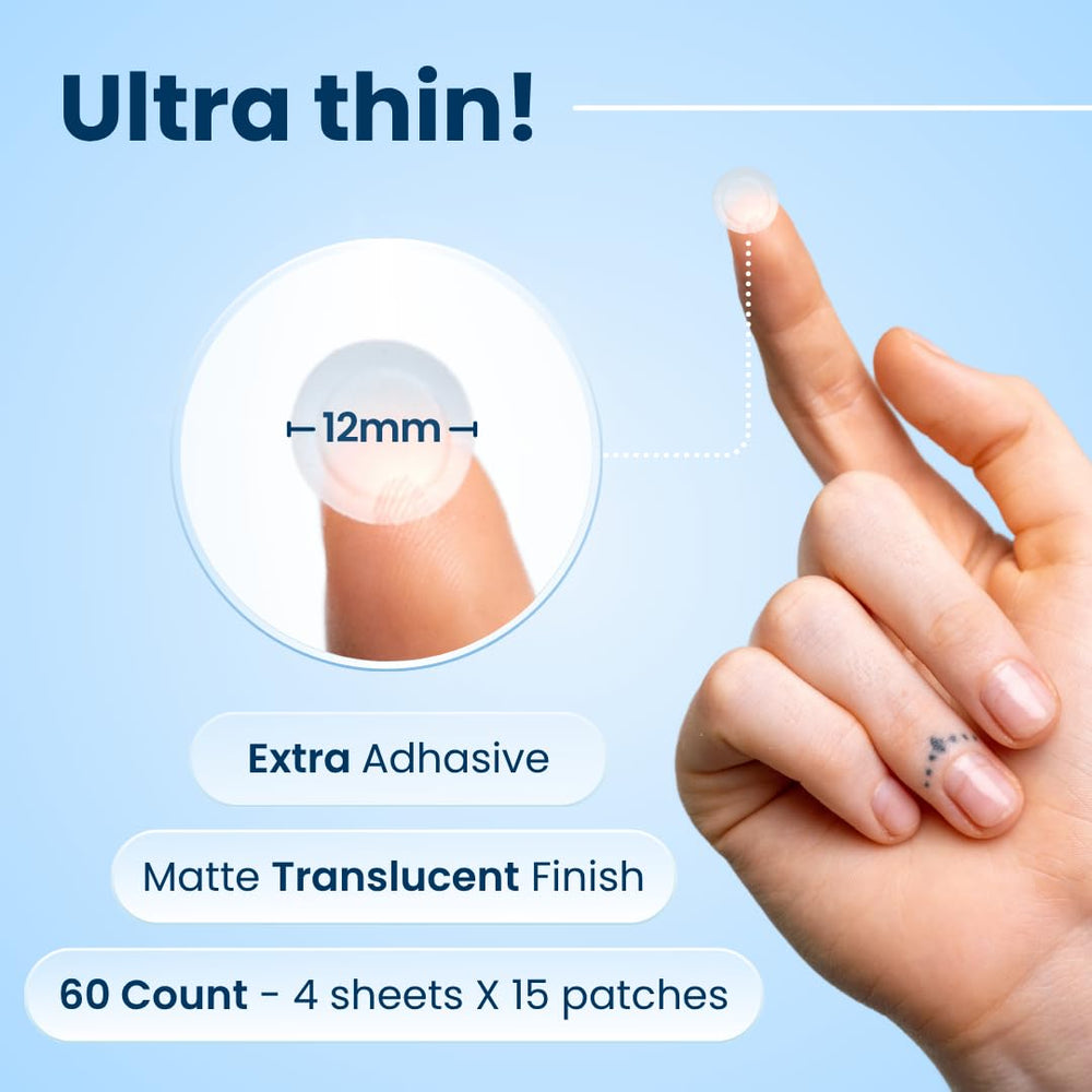 CLEAN SKIN CLUB opened pack revealing sixty invisible adhesive dots