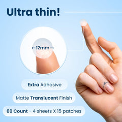 CLEAN SKIN CLUB opened pack revealing sixty invisible adhesive dots