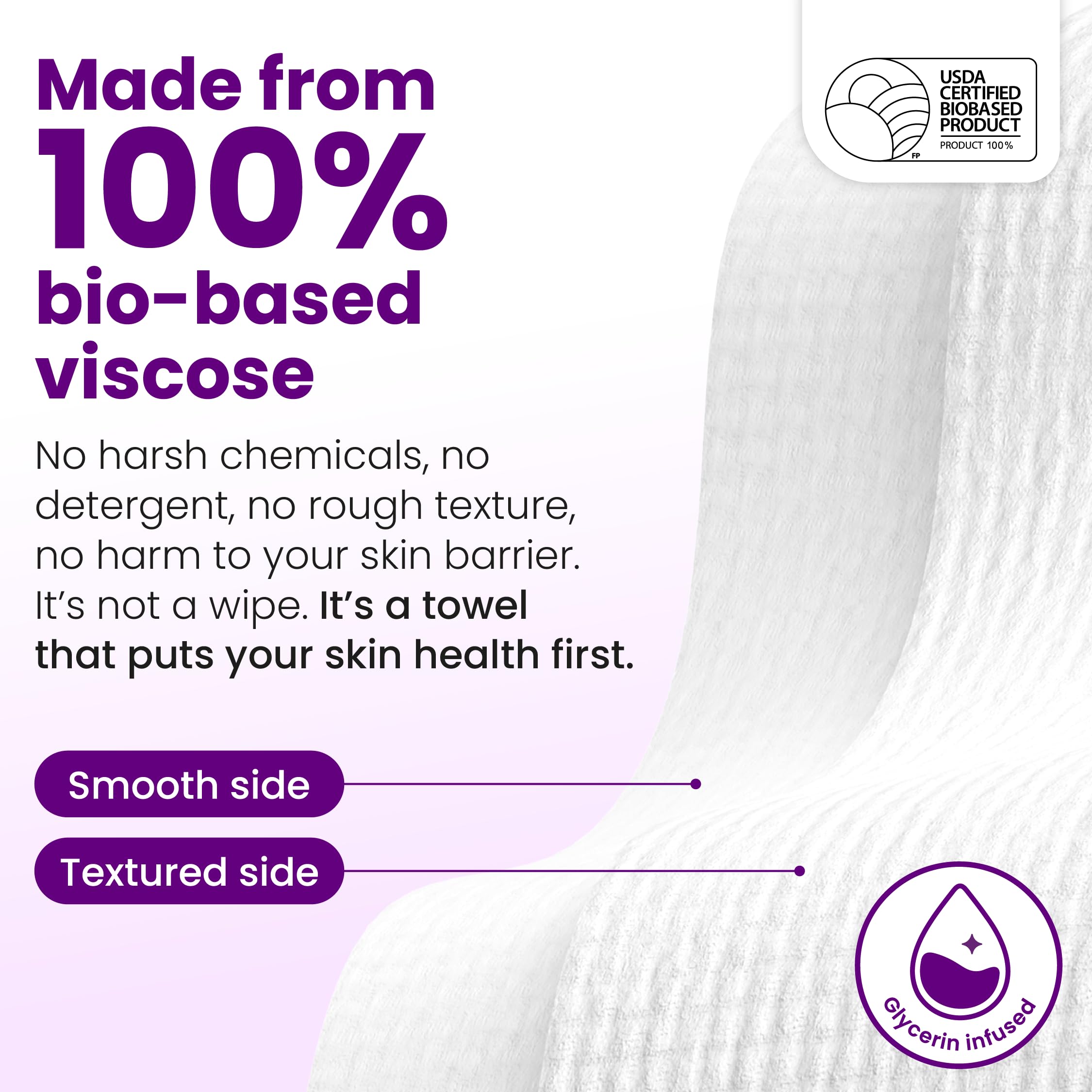 CLEAN SKIN CLUB open pack dispenses towel for hygienic single-use convenience