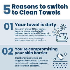 CLEAN SKIN CLUB container next to toothbrush showing compact scale for small spaces