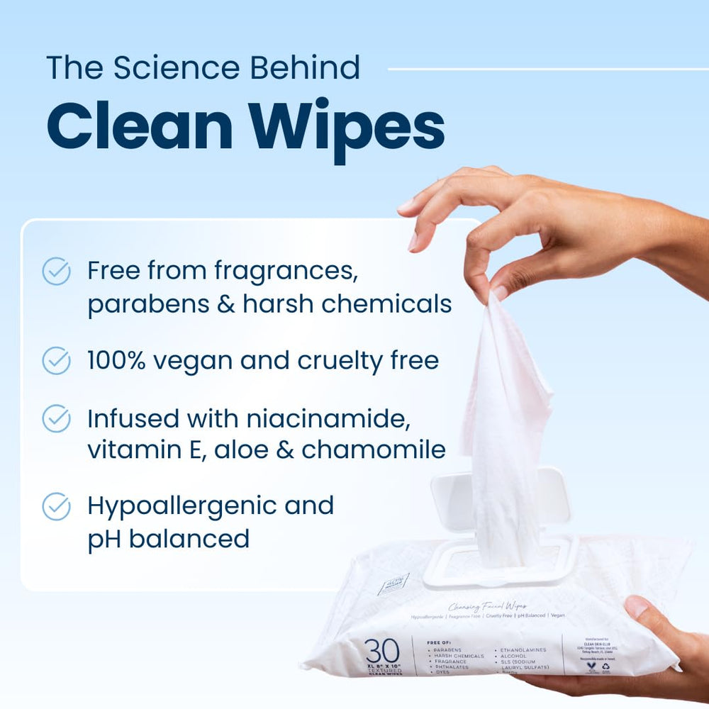 CLEAN SKIN CLUB close-up of textured side exfoliating for clearer skin