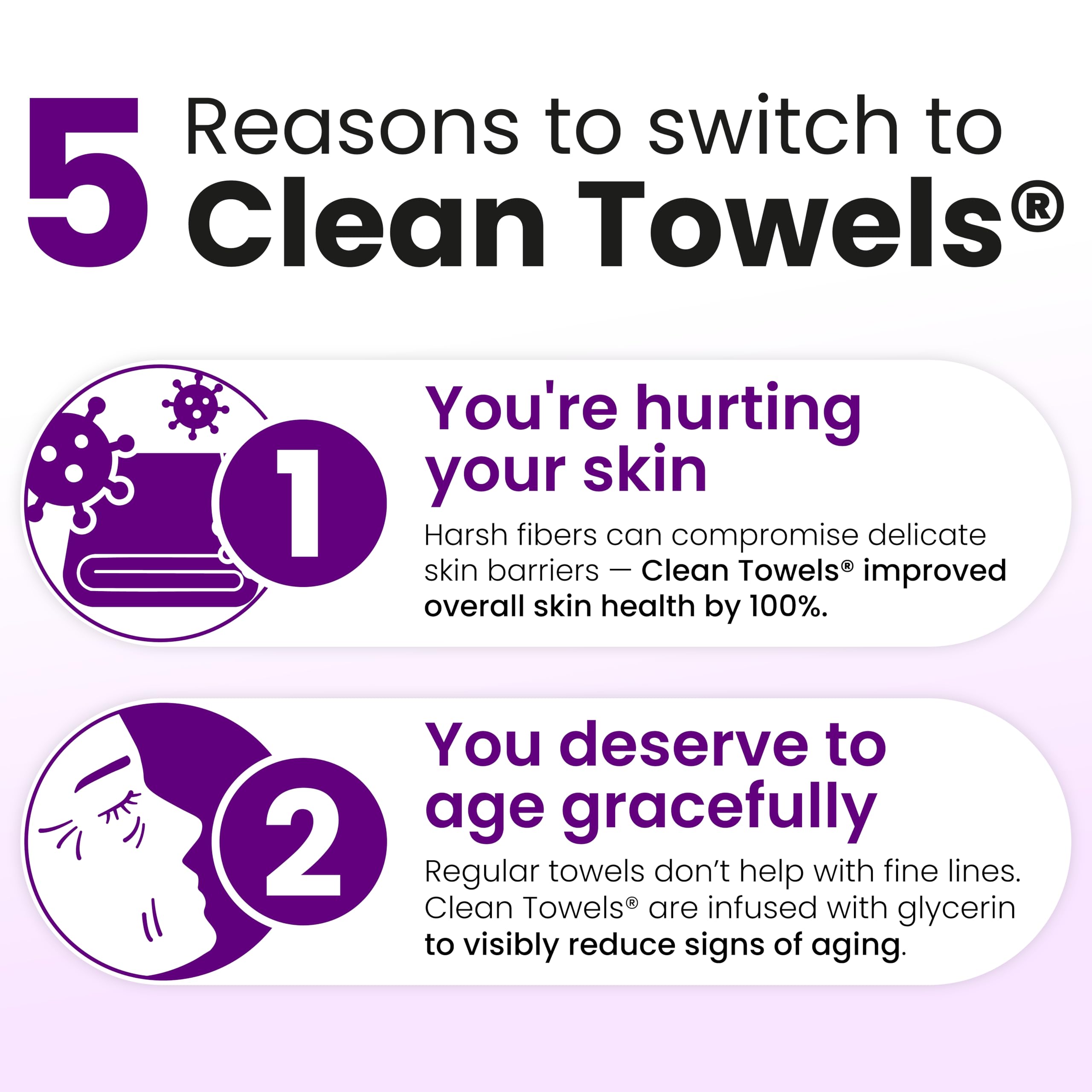 CLEAN SKIN CLUB towel in hand showing XL size and easy coverage