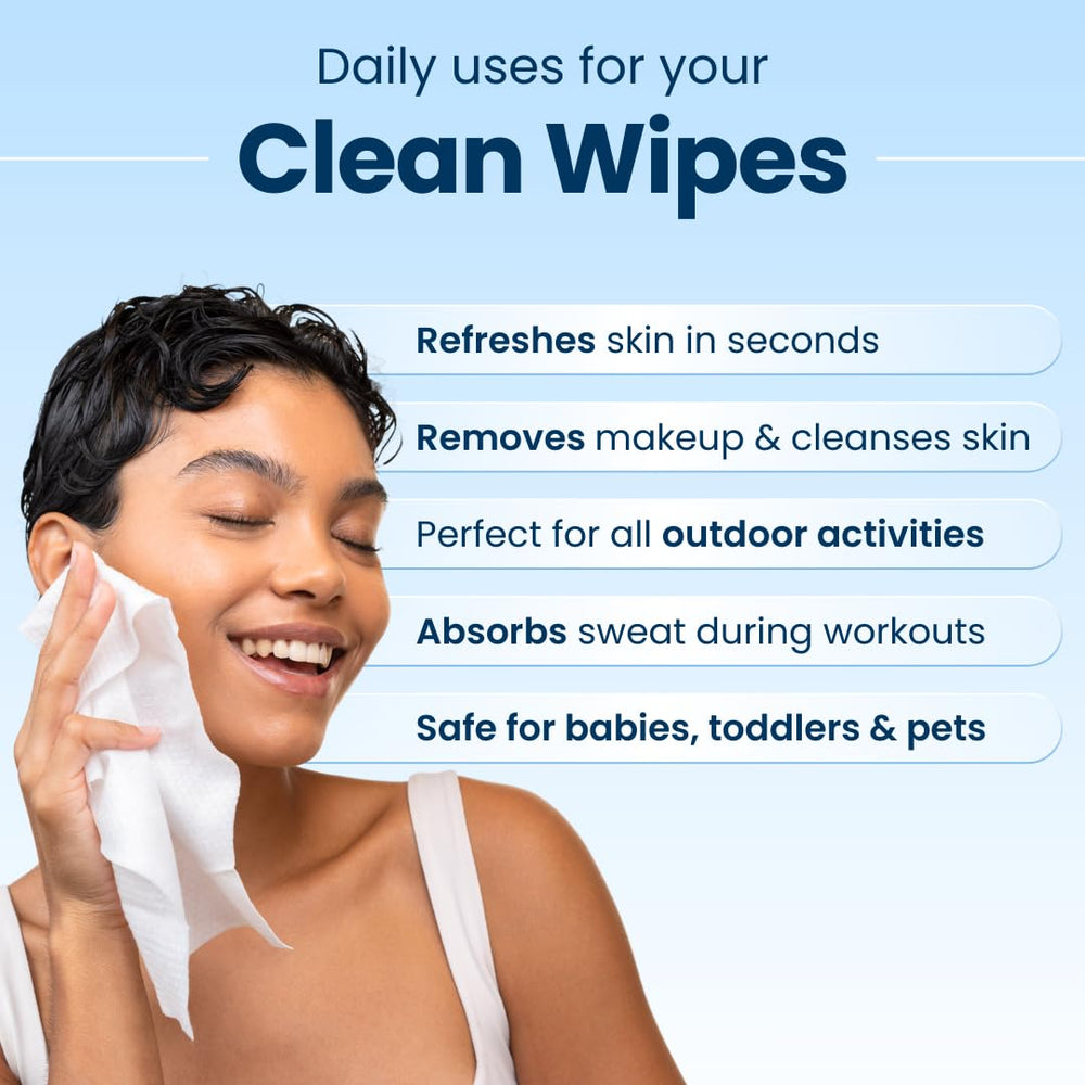CLEAN SKIN CLUB wipe removing eye makeup quickly and easily