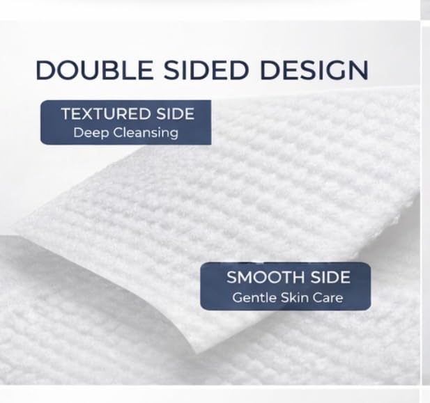 Clean Skin towel held in hand showing XL 10x12 inch scale