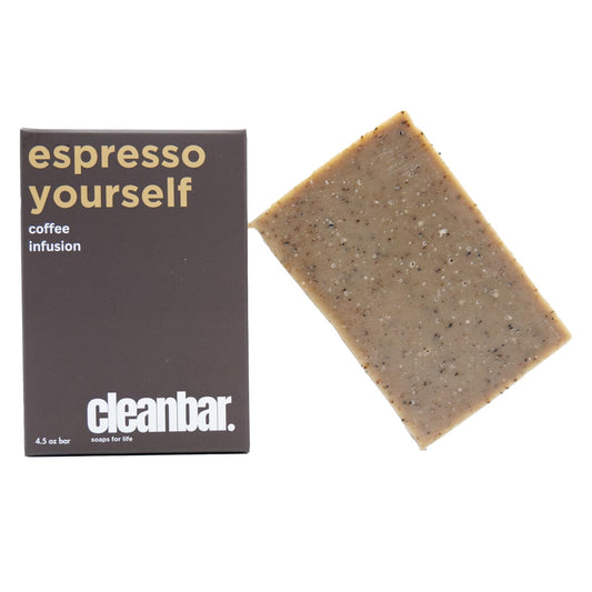 Cleanbar Espresso Yourself front packaging showing bar and scent
