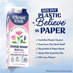 Cleancult paper refill closeup texture highlighting recyclable design