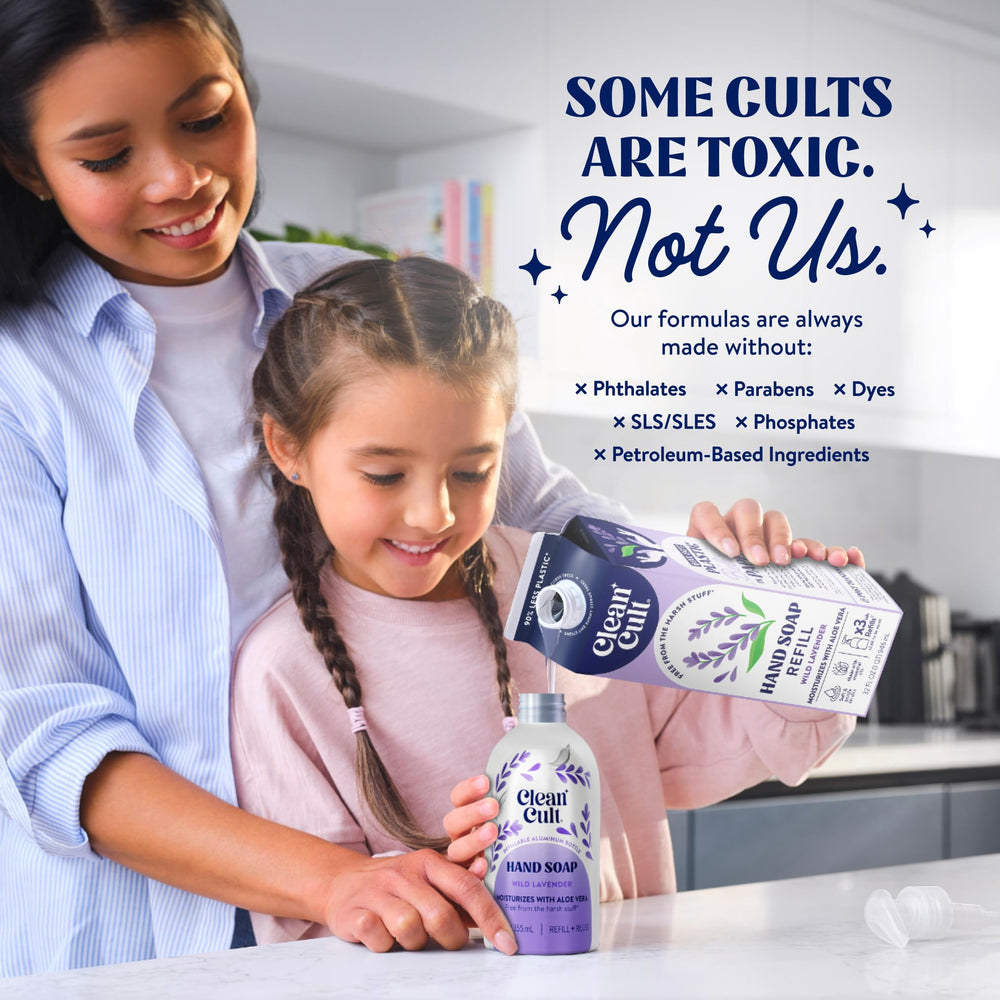 Cleancult pouch beside a hand for size and portion clarity