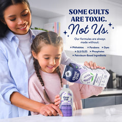 Cleancult pouch beside a hand for size and portion clarity
