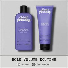 cleanjourney before and after fine hair showing visible added volume