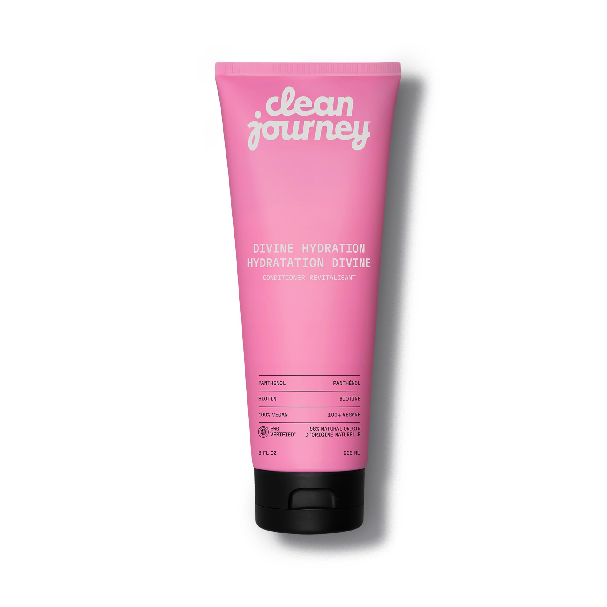 cleanjourney bottle front showing label and tropical scent benefit