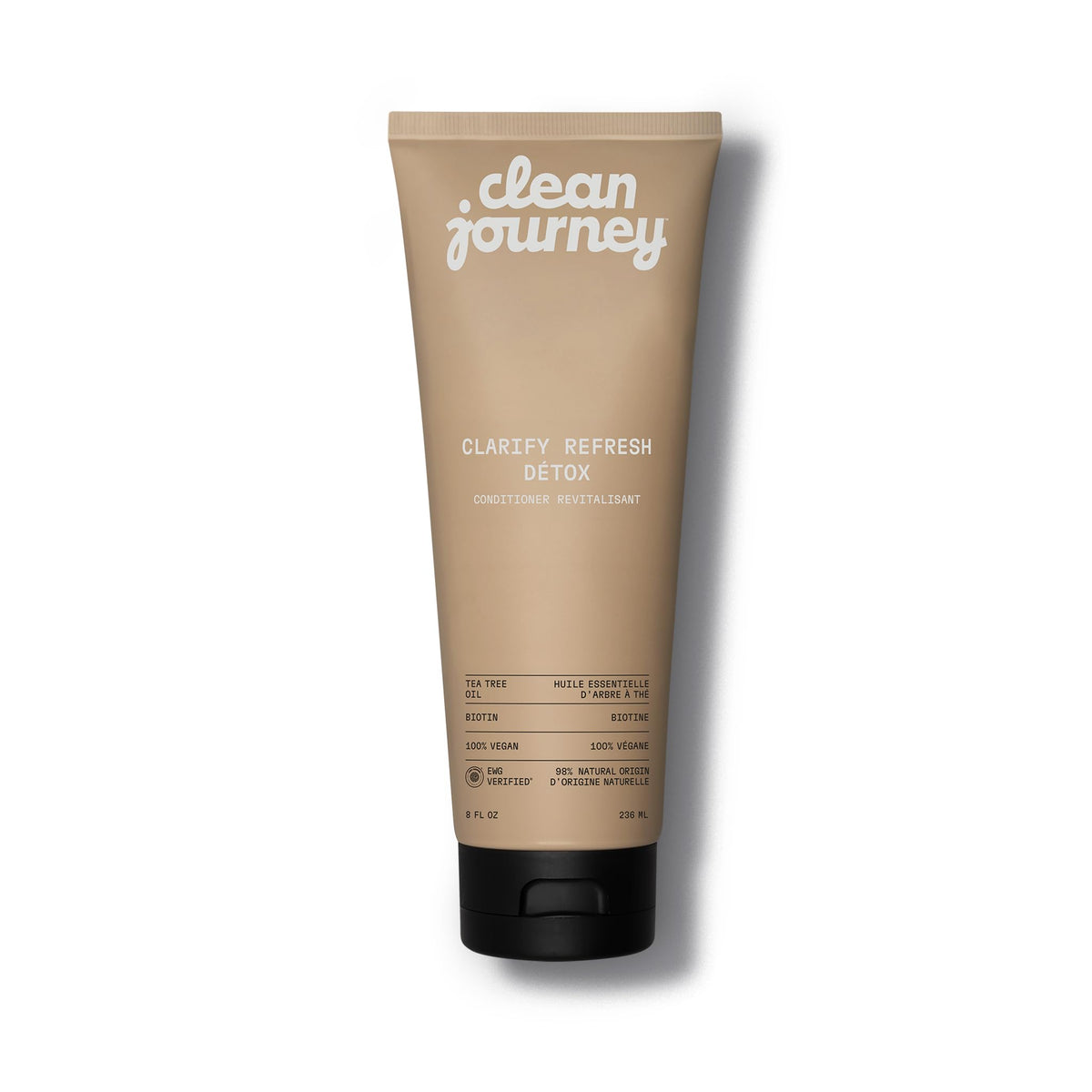 cleanjourney front packaging shows product and benefits for clarity