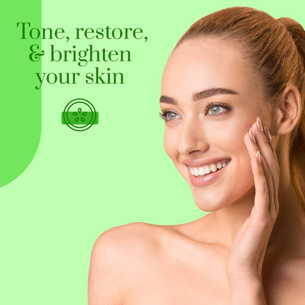 Clear Beauty sliced cucumber and aloe vera highlighting natural soothing ingredients