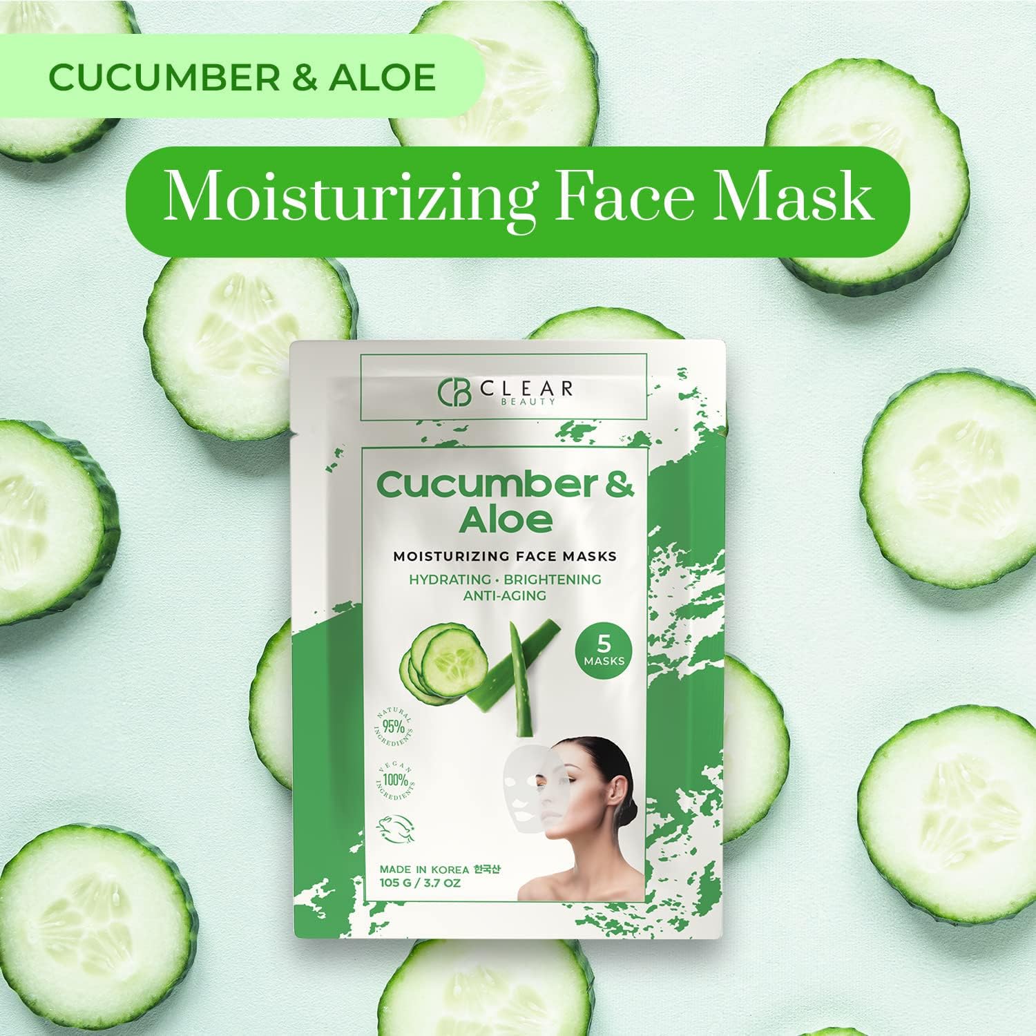 Clear Beauty mask on vanity in spa-style setting suggesting relaxing self-care