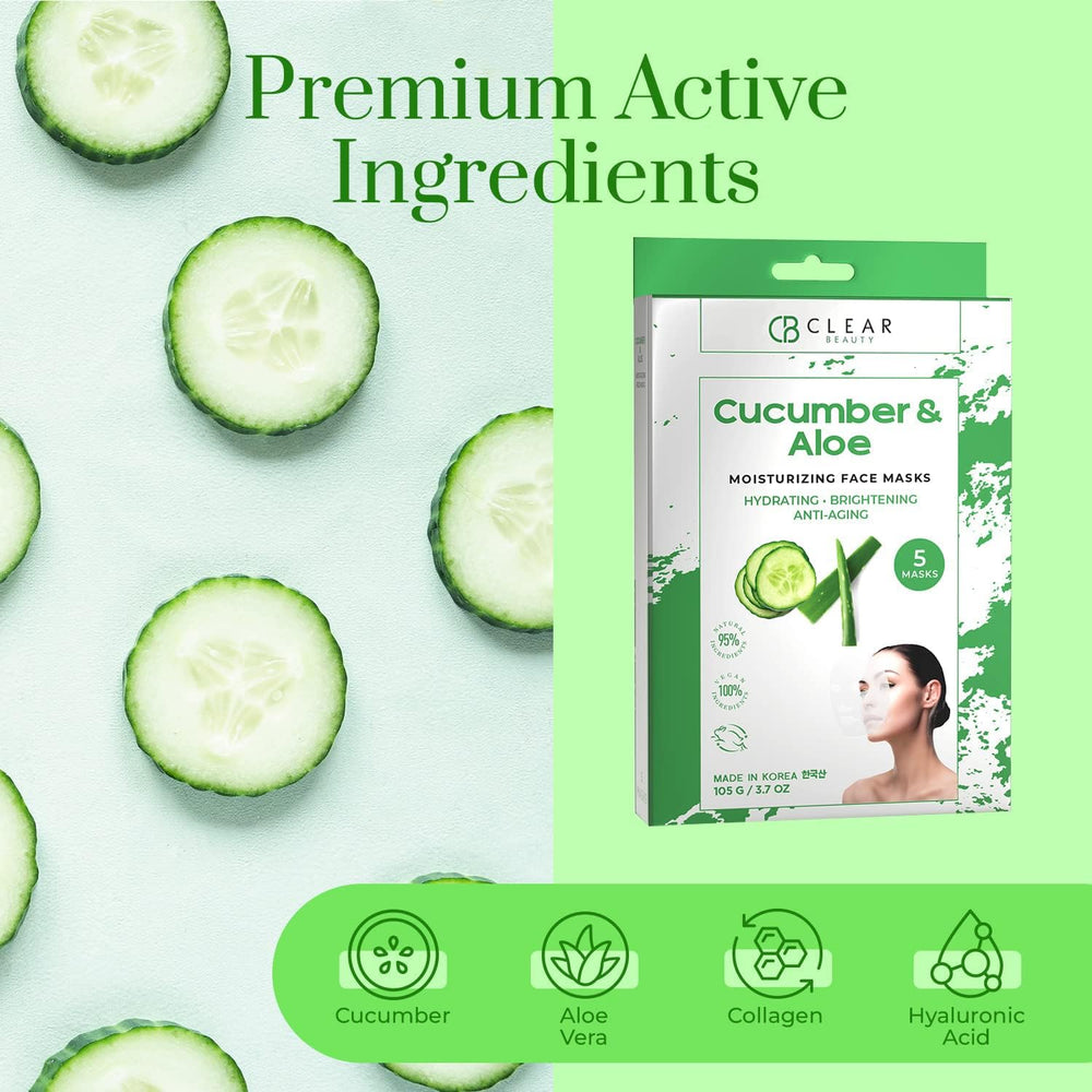 Clear Beauty mask serum texture on fingertip showing hydrating consistency