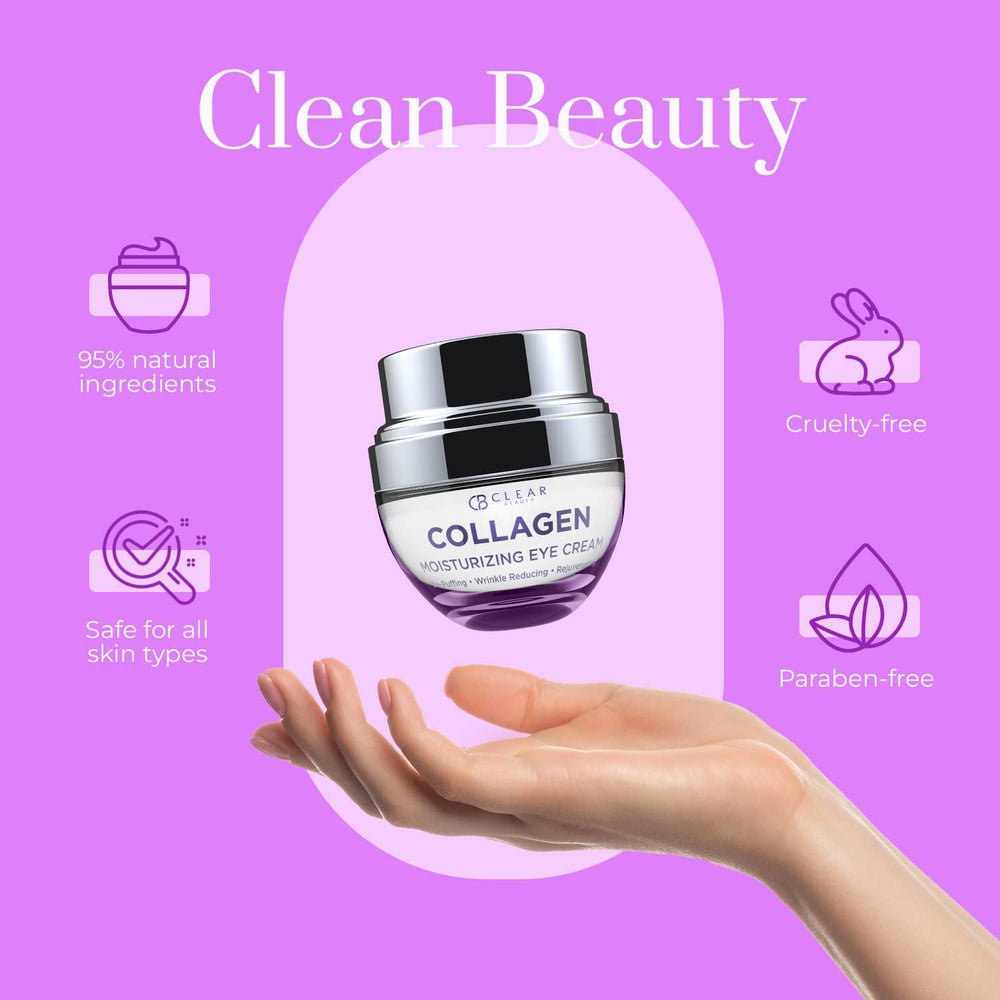 Clear Beauty next to ruler showing 1.01 fl oz scale and portability