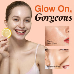 Clear Visage serum applied on hand showing quick absorption benefit