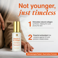 Clear Visage pipette dispensing serum showing precise drop control benefit
