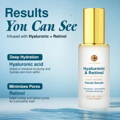 Clear Visage serum texture on hand highlighting lightweight hydration
