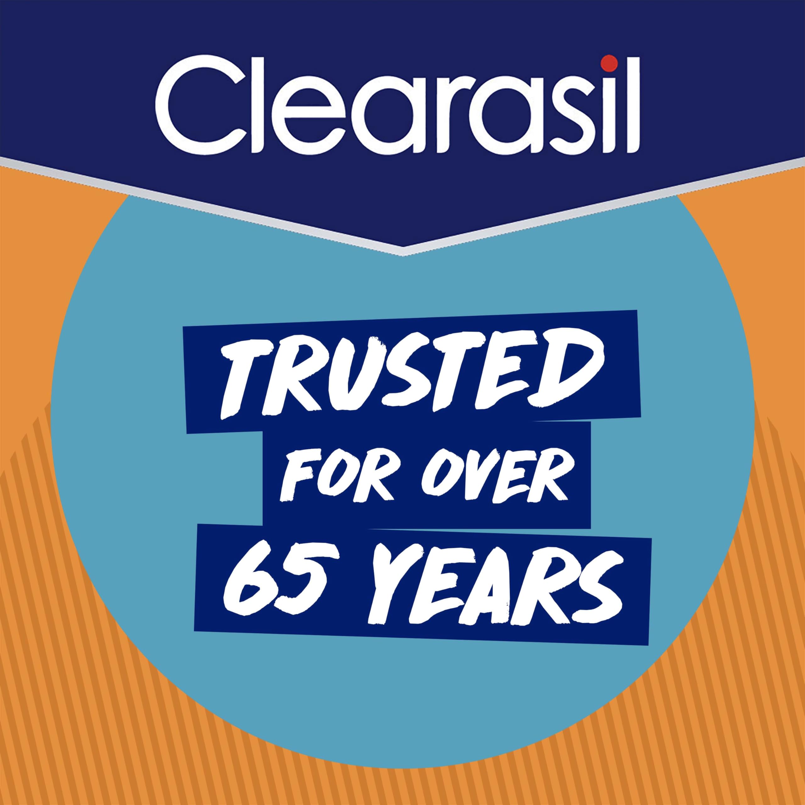 Clearasil tub in hand to show size and travel-friendly convenience